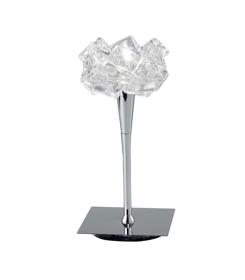 M3958  Artic Glass 30cm 1 Light Table Lamp